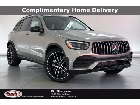 Mojave Silver Metallic Mercedes-Benz GLC AMG 43 4Matic.  Click to enlarge.