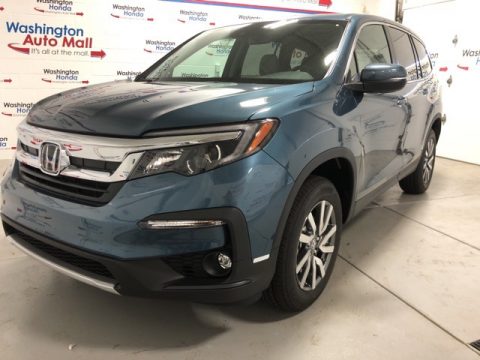 Steel Sapphire Metallic Honda Pilot EX-L AWD.  Click to enlarge.