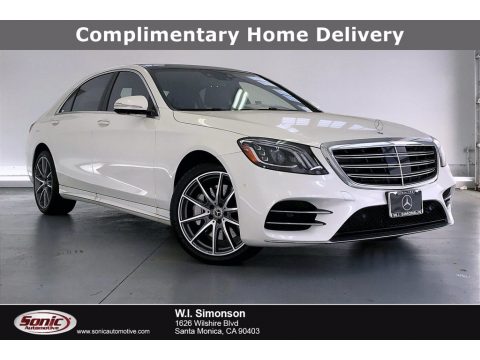 designo Diamond White Metallic Mercedes-Benz S 450 Sedan.  Click to enlarge.