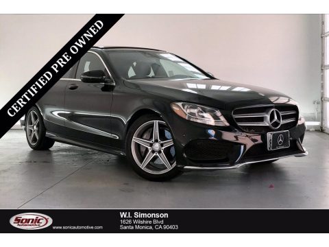 Black Mercedes-Benz C 300 Sedan.  Click to enlarge.