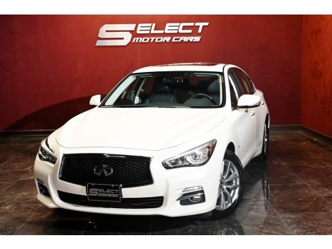Pure White Infiniti Q50 2.0t AWD.  Click to enlarge.
