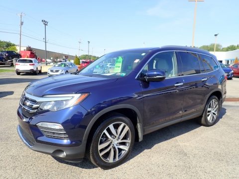 Obsidian Blue Pearl Honda Pilot Touring AWD.  Click to enlarge.