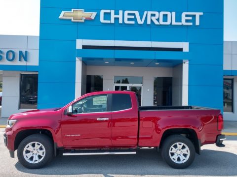 Cherry Red Tintcoat Chevrolet Colorado WT Extended Cab.  Click to enlarge.