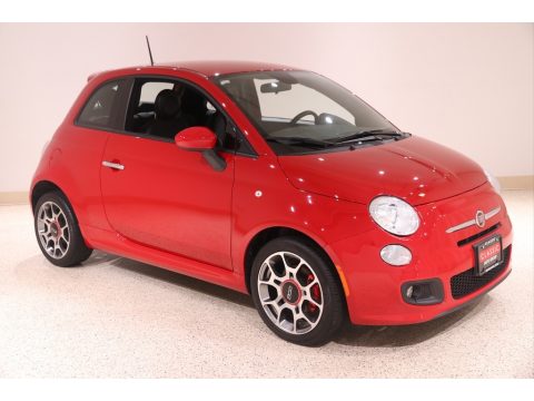 Rosso (Red) Fiat 500 Sport.  Click to enlarge.