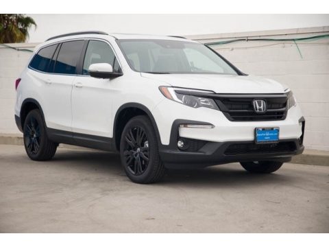 Platinum White Pearl Honda Pilot Special Edition.  Click to enlarge.
