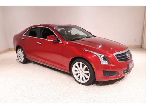 Crystal Red Tintcoat Cadillac ATS 3.6L Luxury AWD.  Click to enlarge.
