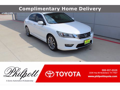 White Orchid Pearl Honda Accord Sport Sedan.  Click to enlarge.