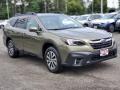 Front 3/4 View of 2020 Subaru Outback 2.5i Premium #1