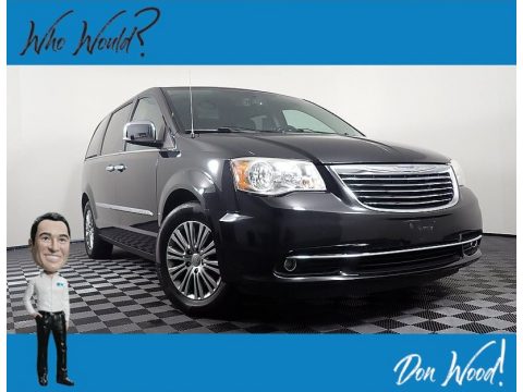 Brilliant Black Crystal Pearl Chrysler Town & Country Touring - L.  Click to enlarge.