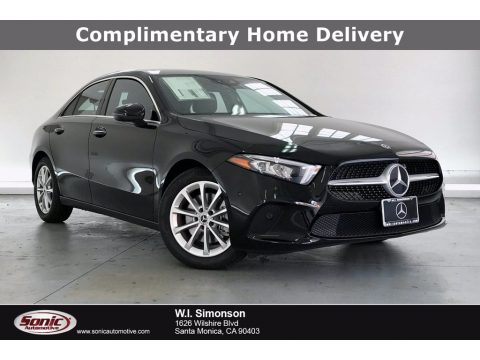 Night Black Mercedes-Benz A 220 Sedan.  Click to enlarge.