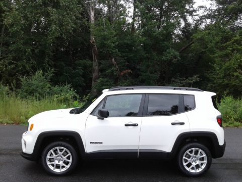 Alpine White Jeep Renegade Sport 4x4.  Click to enlarge.