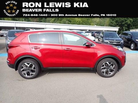Hyper Red Kia Sportage EX AWD.  Click to enlarge.