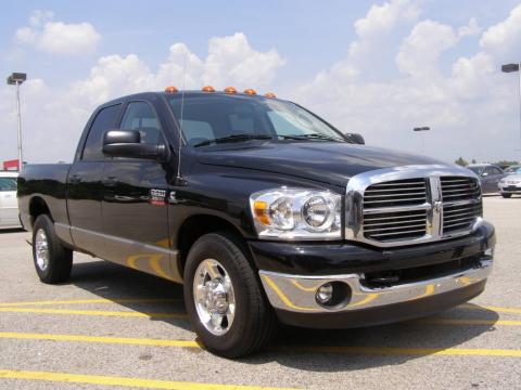 Brilliant Black Crystal Pearl Dodge Ram 2500 Big Horn Quad Cab.  Click to enlarge.
