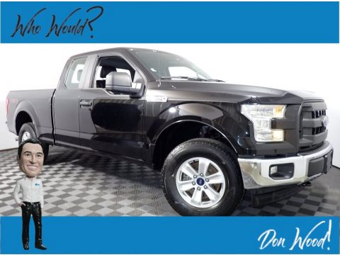 Shadow Black Ford F150 XL SuperCab 4x4.  Click to enlarge.