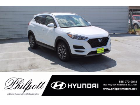 White Cream Hyundai Tucson SEL.  Click to enlarge.