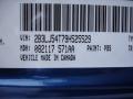 Dodge Color Code PBS Deep Water Blue Pearl Coat #15