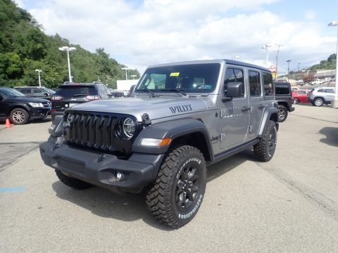 Billet Silver Metallic Jeep Wrangler Unlimited Willys 4x4.  Click to enlarge.