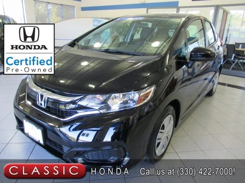 Crystal Black Pearl Honda Fit LX.  Click to enlarge.