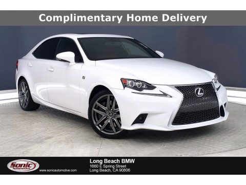 Ultra White Lexus IS 200t F Sport.  Click to enlarge.