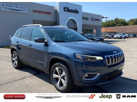 Slate Blue Pearl Jeep Cherokee Limited 4x4.  Click to enlarge.