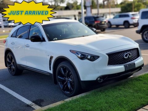 Moonlight White Infiniti QX70 AWD.  Click to enlarge.