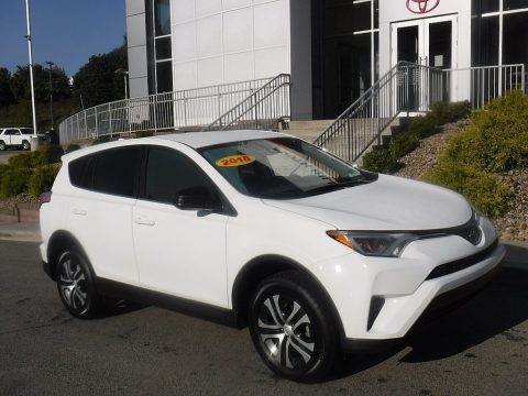 Super White Toyota RAV4 LE AWD.  Click to enlarge.