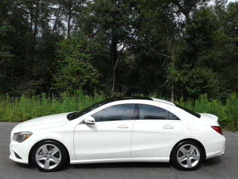 Cirrus White Mercedes-Benz CLA 250.  Click to enlarge.