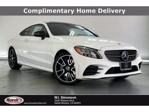 Polar White Mercedes-Benz C 300 Coupe.  Click to enlarge.