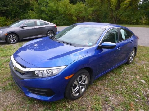 Aegean Blue Metallic Honda Civic LX Sedan.  Click to enlarge.