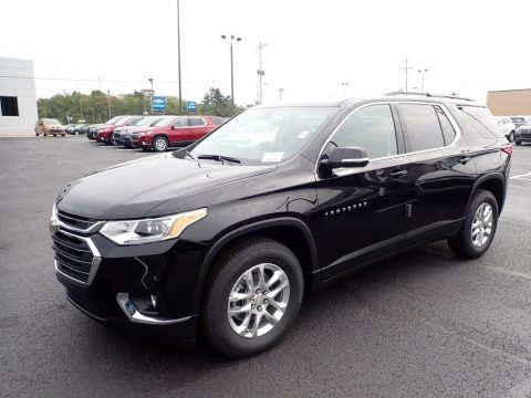Mosaic Black Metallic Chevrolet Traverse LT AWD.  Click to enlarge.