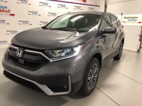 Modern Steel Metallic Honda CR-V EX AWD.  Click to enlarge.