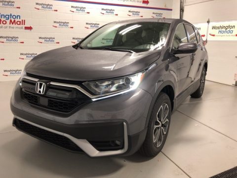 Modern Steel Metallic Honda CR-V EX AWD.  Click to enlarge.