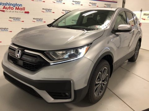 Lunar Silver Metallic Honda CR-V EX AWD.  Click to enlarge.