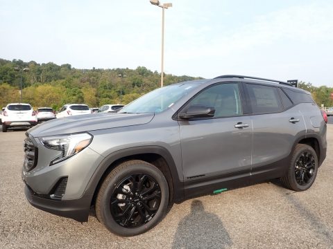 Satin Steel Metallic GMC Terrain SLE AWD.  Click to enlarge.