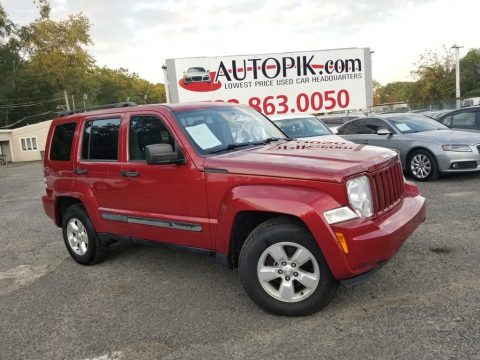 Inferno Red Crystal Pearl Jeep Liberty Sport 4x4.  Click to enlarge.