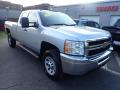 Front 3/4 View of 2013 Chevrolet Silverado 3500HD WT Extended Cab 4x4 #3
