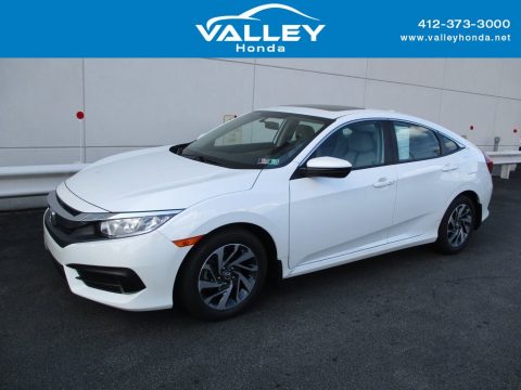 White Orchid Pearl Honda Civic EX Sedan.  Click to enlarge.