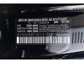 Mercedes-Benz Color Code 696 Night Black #11