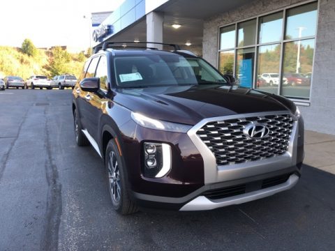 Sierra Burgundy Hyundai Palisade SEL AWD.  Click to enlarge.