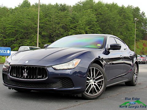 Blu Passione (Dark Blue Metallic) Maserati Ghibli .  Click to enlarge.