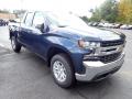 Front 3/4 View of 2021 Chevrolet Silverado 1500 LT Double Cab 4x4 #8
