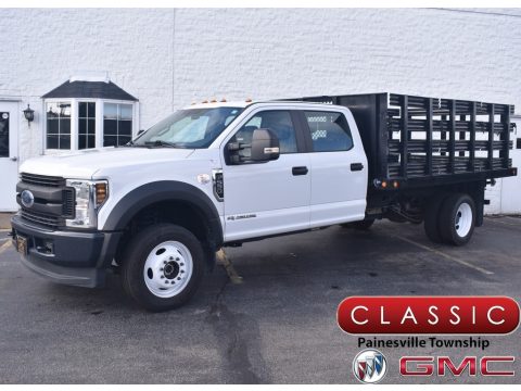 Oxford White Ford F550 Super Duty XL Crew Cab 4x4 Chassis.  Click to enlarge.