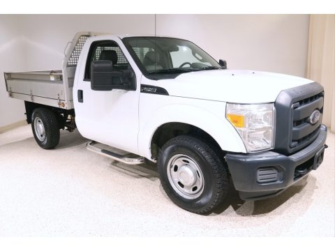 Oxford White Ford F250 Super Duty XL Regular Cab Utility Truck.  Click to enlarge.