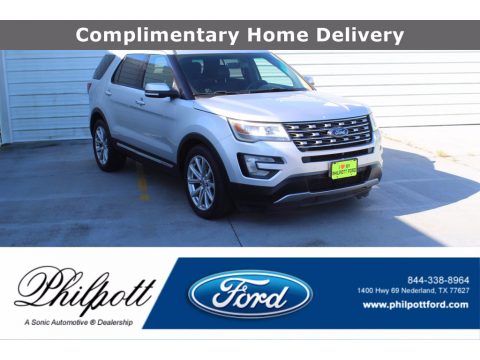 Ingot Silver Metallic Ford Explorer Limited.  Click to enlarge.