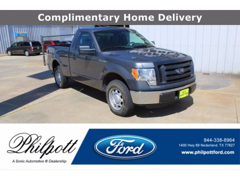Sterling Gray Metallic Ford F150 XL Regular Cab.  Click to enlarge.