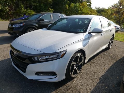 Platinum White Pearl Honda Accord Sport Sedan.  Click to enlarge.