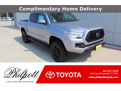 Silver Sky Metallic Toyota Tacoma TSS Off Road Double Cab.  Click to enlarge.