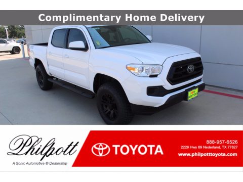 Super White Toyota Tacoma TSS Off Road Double Cab.  Click to enlarge.
