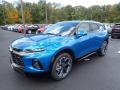 Front 3/4 View of 2021 Chevrolet Blazer RS AWD #1