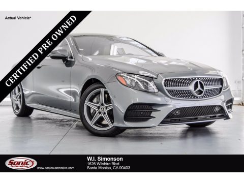 Selenite Grey Metallic Mercedes-Benz E 400 Coupe.  Click to enlarge.